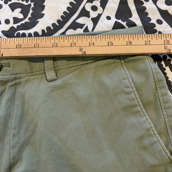 Banana‎ Republic Emerson Short Khaki Chino Flat Front Mens Size 33 Green - Picture 4 of 6